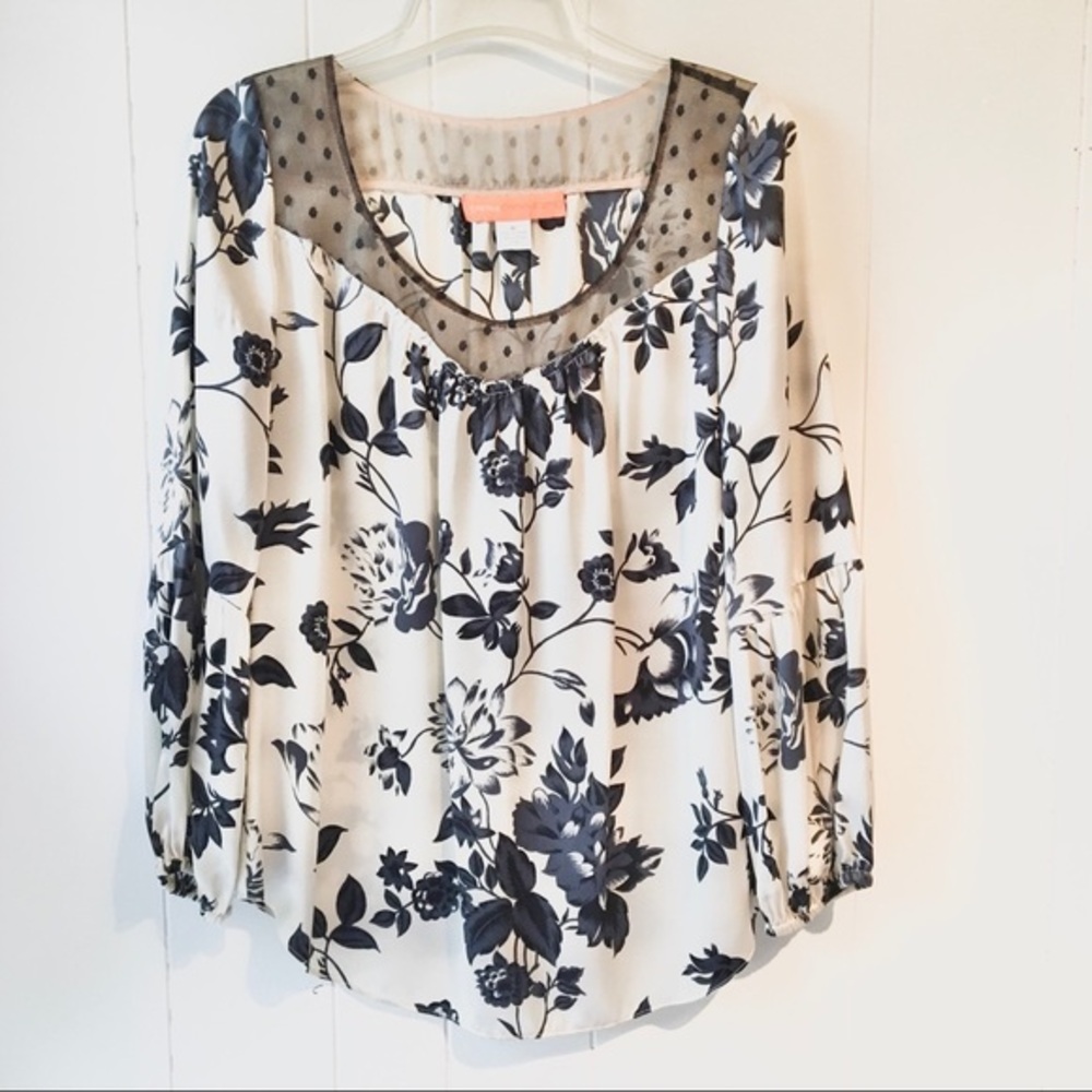 5 for $30 Cynthia Steffe Floral Long Sleeve Blouse
